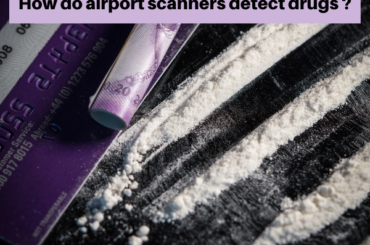 How do airport scanners detect drugs